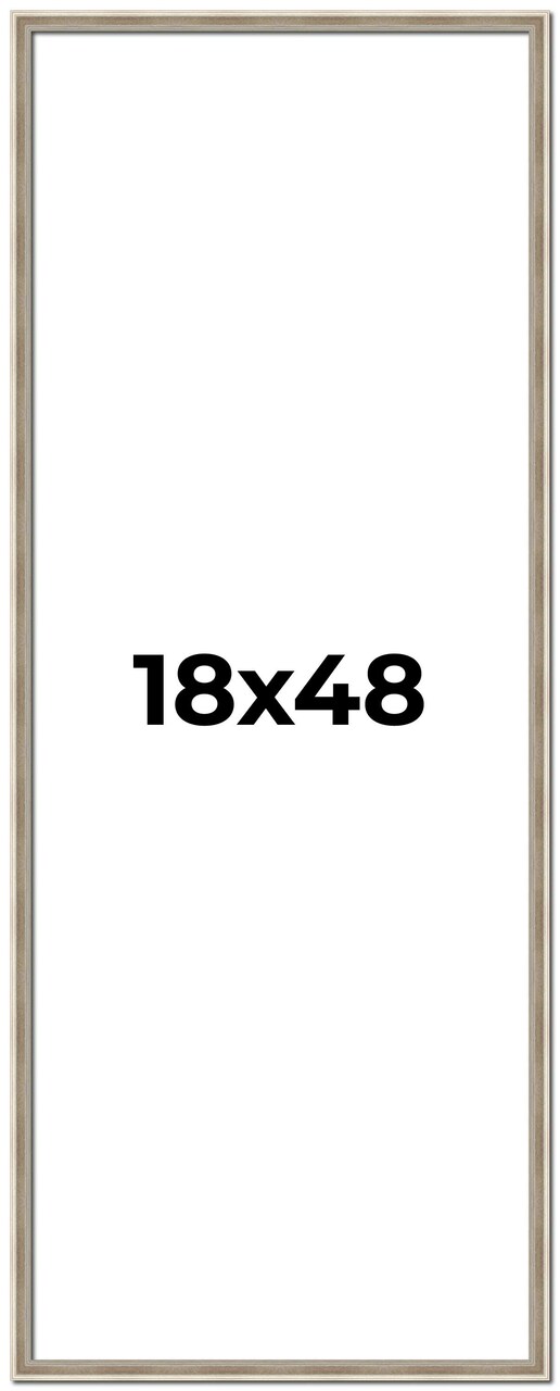 Panoramic Classic Modern Silver Frame - UV Acrylic, Foam Board Backing, Hanging Hardware